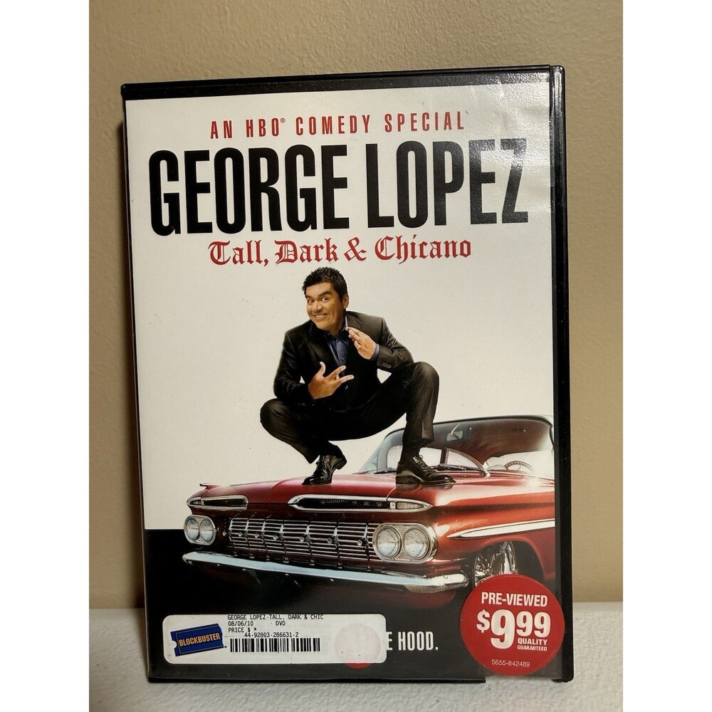 George Lopez: Tall, Dark & Chicago HBO Comedy Special DVD Retro Blockbuster Case